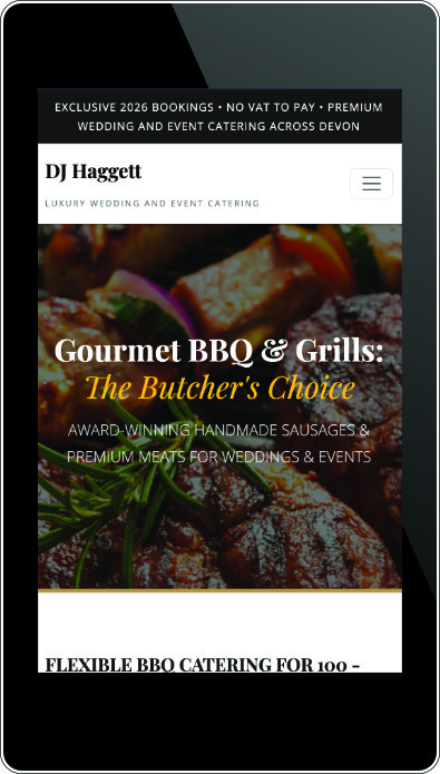 DJ Haggett mobile view