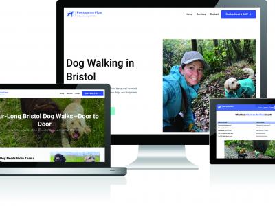 Client Story: Paws on the Floor, building a lead generating website for a Bristol dog walker